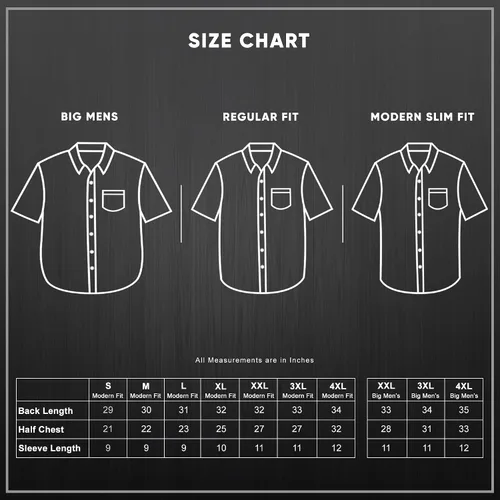 Vista 6 de Visive Mens Shirts Multi Packs Short Sleeve Button Down Dress Shirts Solid Color Big and Tall