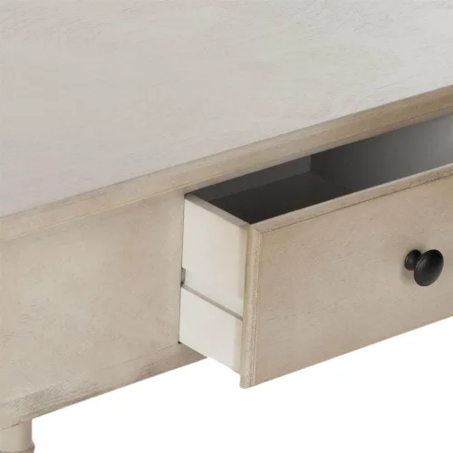 Vista 4 de SAFAVIEH Gomez AMH5709A - Mesa auxiliar esquinera de madera, 33.1 pulgadas, gris vintage