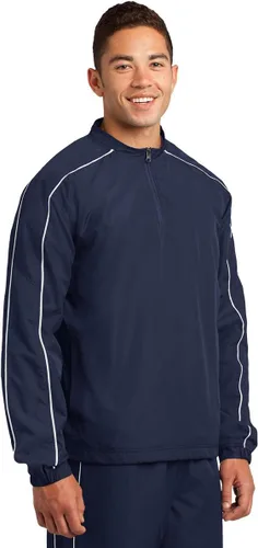 Vista 2 de Sport-Tek Camisa de viento con cremallera de 14 para hombre