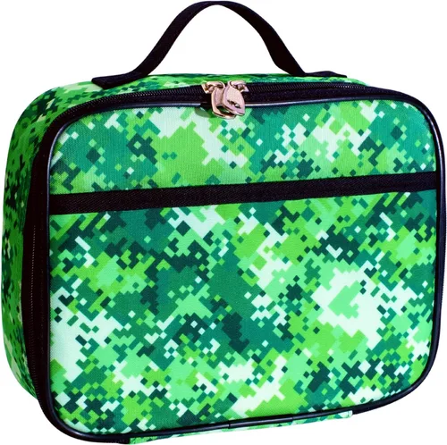 Vista 8 de Lonchera infantil estilo robótica, para niñas, adolescentes, mujeres, bolsa de almuerzo aislada, compartimentos de lados suaves, espaciosos, sin