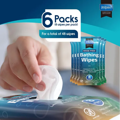 Vista 7 de Toallitas húmedas para adultos Paños de lavado para adultos extra grandes, toallitas de baño para incontinencia, 8 x 12 pulgadas