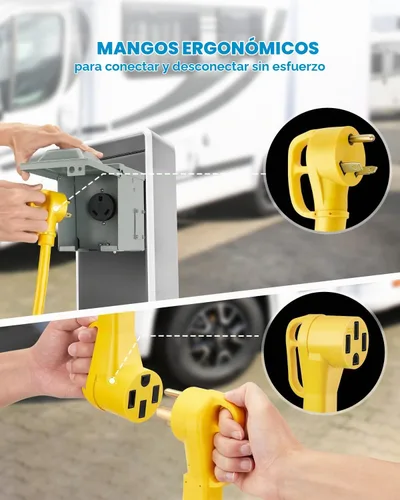 Vista 7 de Kohree Adaptador RV de 30 amperios a 50 amperios