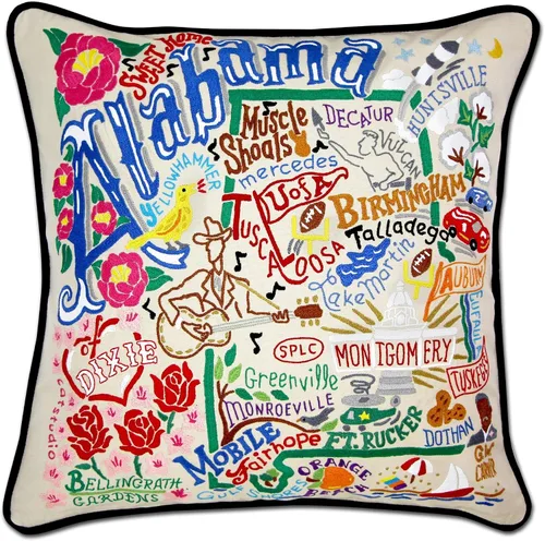Vista 123 de Catstudio Portland (Oregon) - Almohada decorativa bordada