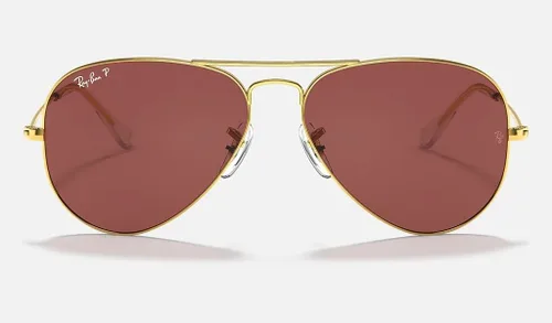 Vista 7 de Ray-Ban RB3025 - Gafas de sol de aviador polarizadas de metal para hombres y mujeres + paquete con kit de cuidado de gafas de diseñador iWear