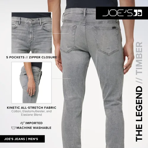 Vista 4 de Joe's Jeans The Legend para hombre, Negro