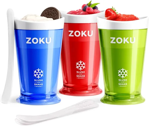 Vista 20 de Fábrica de batidos Zoku Slush y Shake Maker, color naranja, Casual, talla única , Azul