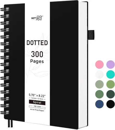 Vista 20 de RETTACY Cuaderno de bolsillo, 160 páginas forradas, tamaño mini A6 (4.5" × 5.7"), para trabajo, diario, escritura, papel grueso de 100 g/m²
