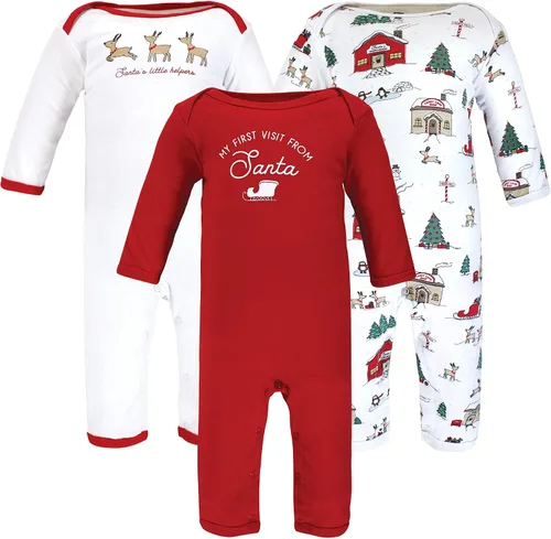 Vista 26 de Hudson Baby - Overol unisex de algodón para bebé Manzana
