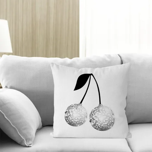 Vista 4 de IWXYI Fundas de almohada de cereza de moda, decoración de habitación de moda, fundas de almohada Y2K de 18 x 18 pulgadas, decoración retro