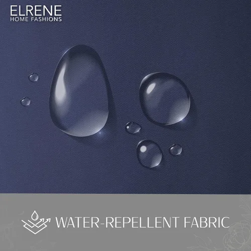 Vista 4 de Elrene Home Fashions 026865643039 - Cortina de ventana para interior/exterior con solapa sólida en la parte superior