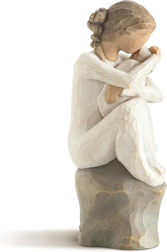 Vista 6 de Willow Tree Dos juntos, figura esculpida pintada a mano Cast from a Susan Lordi Original Carving, Expression of Love and Caring, Display on Shelf