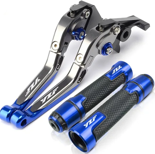 Vista 2 de QQLADY Z Suitable for Yamaha MT03/07/09 YZF-R1/R3/R6 Modified Brake Horn Clutch Handle Lever X (Color : Silver)