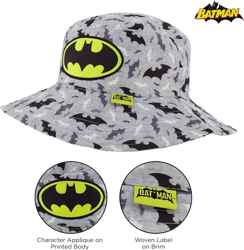 Vista 4 de DC Comics Gorra de béisbol con diseño de pescador, sombrero de sol para niños de 2 a 4 años