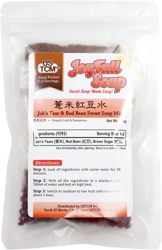 Vista 2 de USTCM JoyFull Soup Jobs - Mezcla de sopa dulce de lágrimas y frijoles rojos & # 8217 & # x27; Sopa dulce hecha fácil 1 2 porciones 4.23 oz