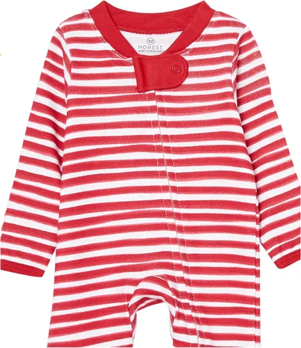 Vista 6 de HonestBaby Sleep and Play Footed Holiday Pajamas One-Piece Sleeper Zip-front Organic Cotton PJs Baby Boys, Girls, Unisex