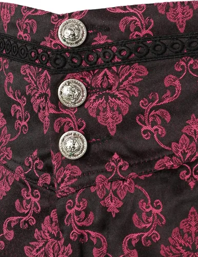 Vista 4 de VATPAVE - Pantalones góticos para hombre, pantalones de disfraz steampunk victorianos