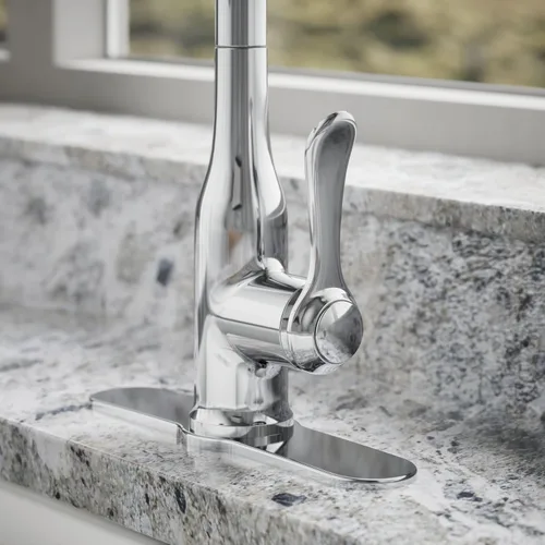 Vista 6 de KOHLER K-R23863-SD-CP Motif Grifos de cocina con pulverizador desplegable, llaves de fregadero de cocina, resistentes a las manchas, cromo pulido