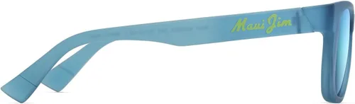 Vista 3 de Maui Jim Polarized Men's and Women's Kaulike Square Sunglasses Mate Trans Azul/Azul Hawaii Polarizado