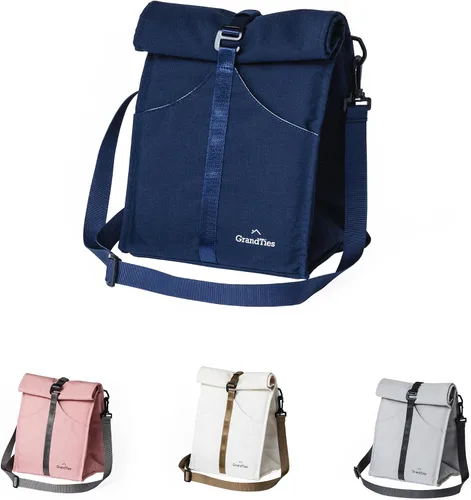 Vista 8 de GRANDTIES Lonchera térmica para mujeres, hombres y adultos, contenedores enrollables a prueba de fugas, bolsas reutilizables para aperitivos