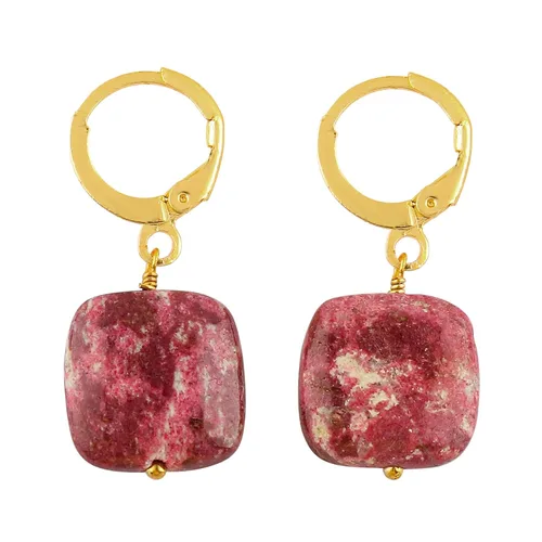 Vista 69 de Aretes de aro de cristal afganita natural Piedras afganas de alto grado Aretes chapados en plata Gota lisa Joyas de piedras preciosas hechas