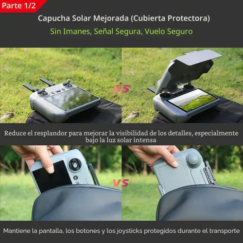 Vista 3 de Arzroic RC 2 - Kit de capucha protectora con cordón para el cuello para DJI Mini 5 Pro/Avata 360/Mini 4 Pro/Mavic 4 Pro/Flip/Air 3S/Air 3 Accesorios