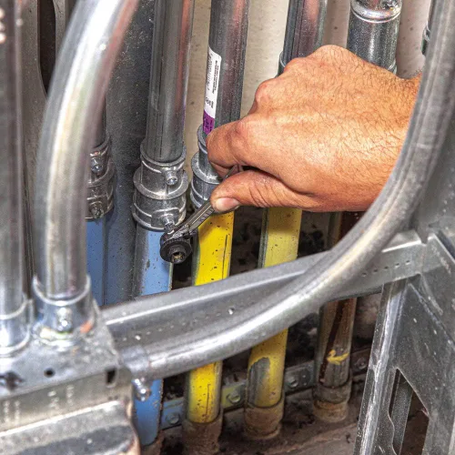 Vista 7 de KNIPEX Tools - Juego de 2 llaves de alicates mini (9K0080121US) y Klein Tools 65200 Juego de trinquete, 5 piezas con Phillips, ranurado y adaptador