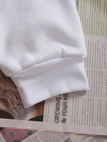 Vista 4 de SHENHE Sudadera de manga larga con cuello redondo y letras gráficas de gran tamaño para hombre