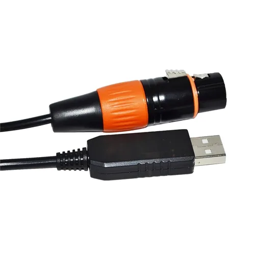 Vista 10 de RS485 DMX512 TO USB XLR 3PIN 3P DMX FEMALE CONTROLLER KABLE(1m,Color A)