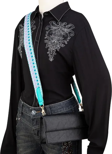 Vista 2 de Montana West Purse Straps Crossbody Handbag Replacement Strap Adjustable Wide Straps Multicolor