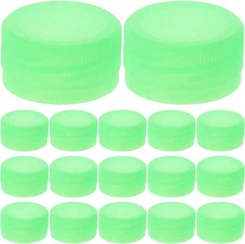 Vista 15 de Healifty Tapas de botellas de plástico de 1.18 pulgadas, cubiertas planas de botellas para niños, manualidades, educación en el hogar, proyectos