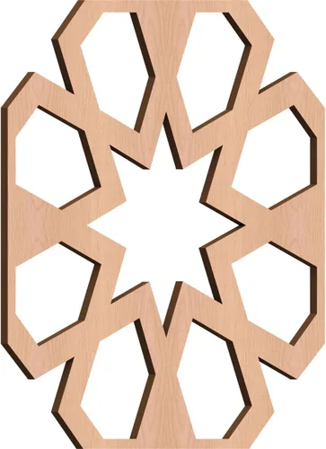 Vista 19 de Jackson Decorative Fretwork Wood Wall Panels, Large, 23 3/8" W x 23 3/8" H x 1/4" T, Cherry