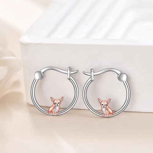 Vista 30 de VONALA Bonitos aretes de aro de plata de ley 925, regalos de cumpleaños para mujer