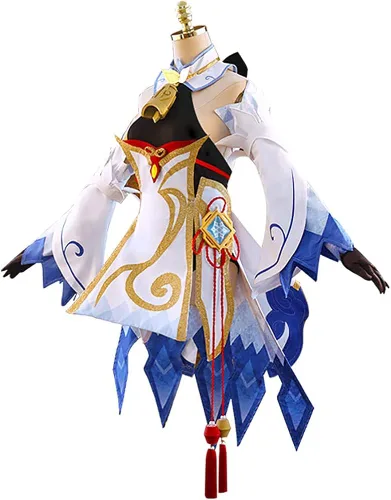Vista 2 de Ganyu - Disfraz de cosplay de Ganyu, conjunto completo para mujer, Halloween