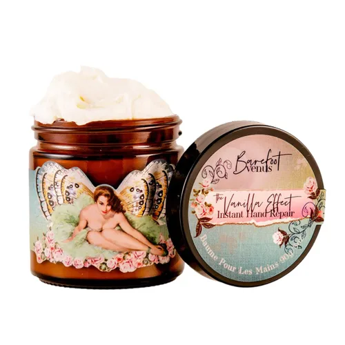 Vista 6 de Barefoot Venus Crema de Reparación Instantánea de Manos de Manteca de Karité Para Piel Seca