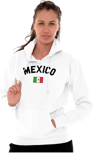 Vista 5 de Brisco Brands Sudadera con capucha para mujer y hombre con la bandera del país de México