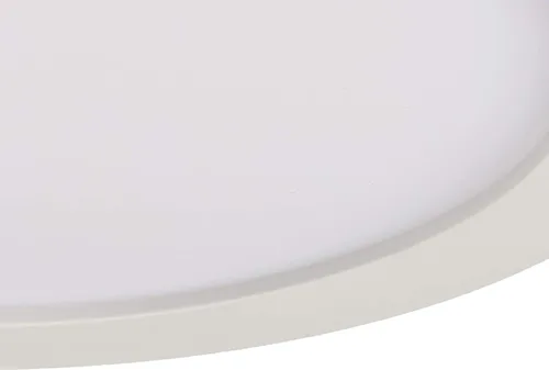 Vista 5 de Bulbrite Lámpara de techo LED redonda de montaje empotrado de 7 pulgadas, 60 vatios, color blanco
