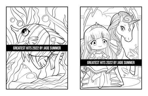 Vista 44 de Greatest Hits An Adult Coloring Book with the 100 Best Pages from the Jade Summer Collection