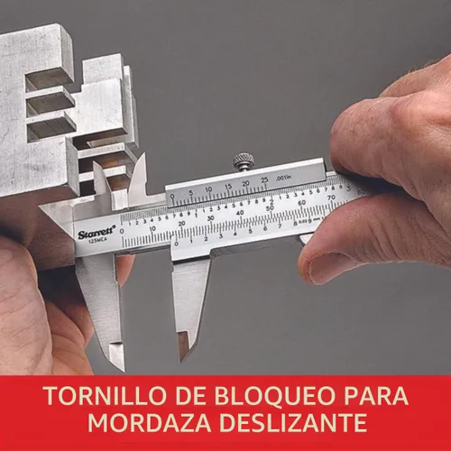 Vista 4 de Starrett Vernier Calibre, rango de 0-6", graduación .001