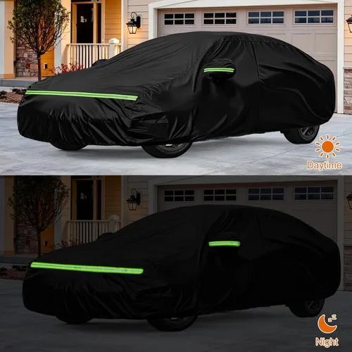 Vista 5 de Funda impermeable para automóvil compatible con Kia K4 Sedan 2024, 2025, 2026, para todo tipo de clima, transpirable, para protección contra