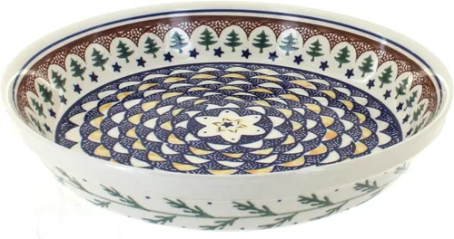 Vista 19 de Blue Rose Polish Pottery - Plato para tartas de prado campestre blanquecino, 9.75 pulgadas de diámetro, plato de cerámica para hornear, para tartas