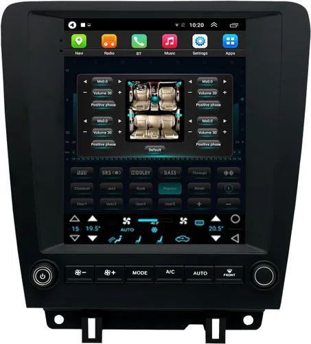 Vista 5 de Para Ford Mustang Radio Actualización 2010-2014 Android Estéreo Navegación Reemplazo 9.7 Pulgadas Pantalla Táctil Inalámbrica Carplay WiFi Cámara