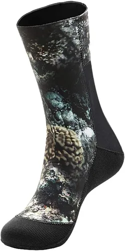 Vista 7 de Skyone Calcetines de neopreno con aleta de agua para buceo, 0.118 pulgadas para mujeres y hombres, calcetines térmicos de playa antideslizantes