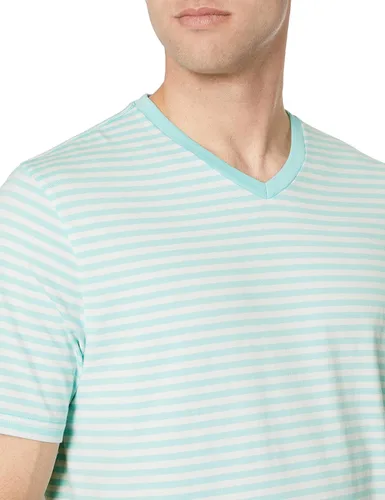 Vista 4 de Tienda Essentials Mens Regular-Fit Short-Sleeve V-Neck T-Shirt Pack of 2