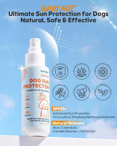 Vista 2 de Spray protector solar para perros SPF 25, fórmula a base de aceite