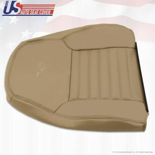 Vista 5 de 1999 2000 2001 2002 2003 2004 para Ford para Mustang GT Driver Top Back Cubierta de cuero marrón
