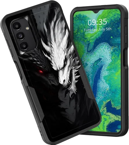 Vista 30 de Funda para Galaxy A15 5G, doble capa híbrida resistente a prueba de golpes, policarbonato duro, silicona suave, TPU, funda protectora para Samsung