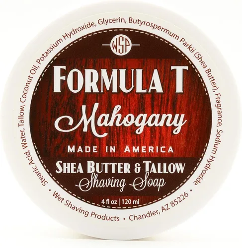 Vista 5 de Jabón de afeitar WSP Formula T (Barbería) 4 Oz Hecho con Manteca de Karité y Sarga