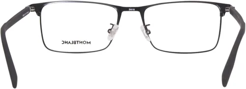 Vista 4 de Gafas de sol Montblanc MB 0187 O- 001 negrotransparente, Negro Transparente Negro