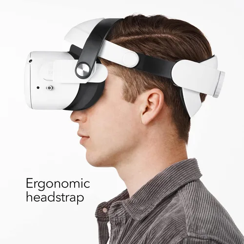 Vista 7 de Wasserstein Bundle - Silicone Skin Set VR Headset Carrying Case Head Strap and Face Cover Bundle Compatible with Oculus Quest 2