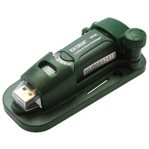 Vista 3 de Extech VB300-3-Axis G-Force USB Datalogger 3-axis shock/vibration to +/-18g, 0.00625g resolution, interval 50ms-24hr, USB, FFT analysis, magnetic